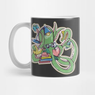 Octopus reading books Mug